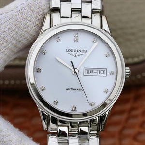 GK Longines Militärflaggenserie Doppelkalender L4.899.4.12.6. Mit ETA2836-2 Uhrwerk. Herrenuhr aus Edelstahlarmband.