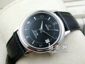 Omega Diefei Serie automatische mechanische transparente ultradünne Business Herrenuhr mit original ETA2824 Bewegung schwarze Oberfläche