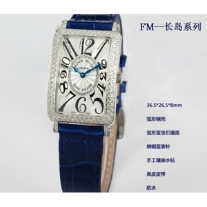 Schweizer Uhr Franck Muller Damen uhr echtes Lederarmband Damenuhr