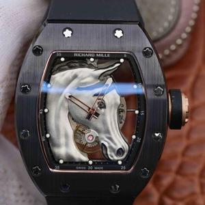 Richard Mille gelang es, die automatische mechanische Uhr für Männer mit Keramikband RM52-02 zu verwenden