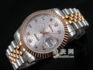 Eine Ware Rolex Oyster Perpetual Series 18K rose gold automatische mechanische Korn weiße Oberfläche 116201 Herrenuhr Rloexa Cargo OMEGA OMEGA Butterfly Series Herrenuhr 18K Rose Gold Doppelkalender Weiß Ledergürtel Automatische mechanische Herrenuhr Schw