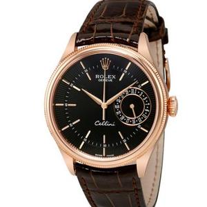 VF Replik Rolex Cellini Serie 50515-0010 Gürtel Herren mechanische Uhr rose gold