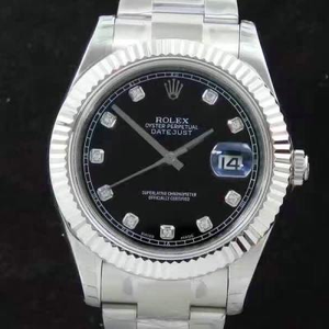 Neu gravierte Rolex Datejust 116334 Herren mechanische Uhr