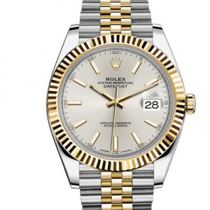 Rolex Datejust II Serie 126333-0002 goldbedeckte Version, reine 18k goldbedeckte, goldbedeckte Dicke 15 Mikrometer, Riemengoldgewicht 1,85 Gramm