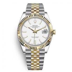 Rolex Datejust II Serie 201 Modell 126333 goldbedeckte Version, reine 18 k goldbedeckte, goldbedeckte Dicke 15 Mikrometer, Riemen gold Gewicht 1,85 Gramm