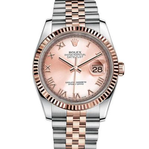 N Fabrik Rolex 11623 Datejust Serie 14 Karat Gold Roségold 36 mm Unisex Uhr.