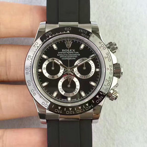 1: 1-Replik Rolex-Cosmograph Daytona Serie 116523-78593 8DI schwarze mechanische Herrenuhr.