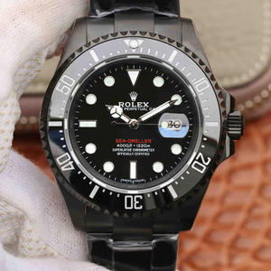 Rolex SEA-DWELLER Ghost King 〖Black Gold Steel〗 43MM einzeln rot, allmählich blau, die Essenz von zehn Jahren grüner Kopie, paralleler Kaufversion von Ghost King