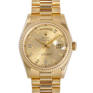 Neu gravierte Rolex (Rolex) Tag-Datum 118238A-83208 Gold Uhr Automatische mechanische Herrenuhr