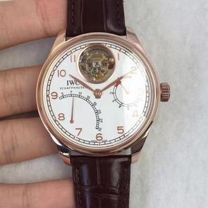 TF IWC Portugiesischtourbillon Reverse Series, ausgestattet mit einer maßgeschneiderten Version des IWC Auto 51900 automatischen echten Tourbillon Uhrwerk