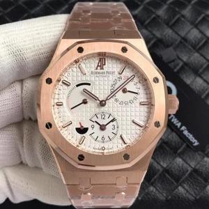 TWA produzierte, schließlich hier, doppelte Zeit AP Royal Oak 26120ST. OO Edelstahlarmband