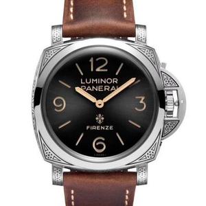 V9 Pei PAM00972 Italien Firenze Florenz Geschäft geschnitzte Modelle Gürteluhr P3000 Handaufzuguhr