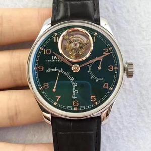 YL IW504402 Die portugiesische Tourbillon-Rückwärtsserie ist mit dem selbst gefertigten Cal von IWC ausgestattet. 51900 vollautomatisches echtes Tourbillon.