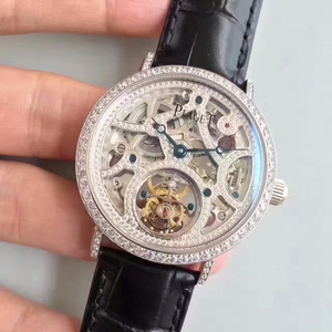 Zhongshi Shopping Piaget Tourbillon Uhr Eins-zu-eins präzise Nachahmung Piaget außergewöhnliche Schätze Serie Echtzeit-Rad manuelle Wicklung mechanische Herrenuhr