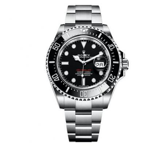 Ar fábrica nuevo producto Rolex 126600-0001 mono rojo fantasma rey estilo mar 50 aniversario edición 904 acero inoxidable.