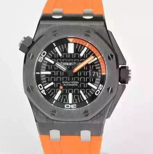 La fábrica Jf reproduce Audemars Piguet 15707 original de fibra de carbono forjada + aleación de titanio! Naranja