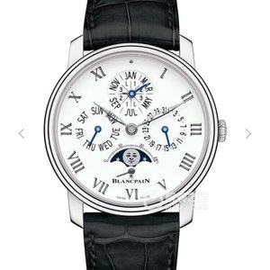 BF Blancpain VILLERET serie 6659-3631 reloj mecánico multifuncional de oro rosa para hombre