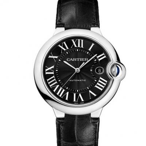 CR Factory Cartier Blue Balloon Series WSBB0003 Reloj Automático Mecánico para Hombres Cara Negra Grande 42mm