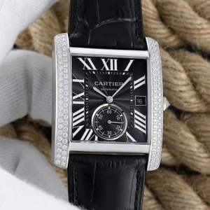 BF Factory Cartier Tank Series Diamond Andy Lau La misma versión mecánica de acero inoxidable reloj para hombre