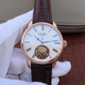 Glash-tte Original Senator Series 94-11-01-01-04 Real Tourbillon Rose Gold Diamond EditionGlash-tte Original Senator Series 94-11-01-01-04 True Tourbillon Watch 18K Gold White Plate