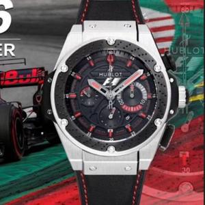 Reloj nuevo Hublot de fábrica V6 con función de cronógrafo boca de anillo de freno cerámico