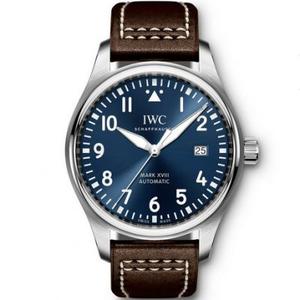 mks IWC Pilot Series Mark 18 Little Prince IW327004 Azul Superficie Mecánica Reloj de hombre