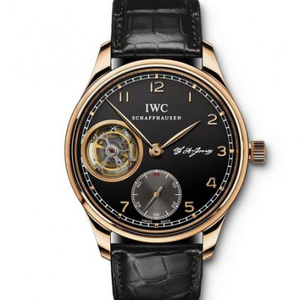 IWC Portugués Tourbillon Serie Automático Real Volante Mecánico Reloj de hombre