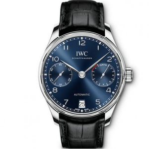 YL Factory IW500710 Portugués 7a Cadena V4 Edición Hombre Reloj Mecánico Superficie Azul