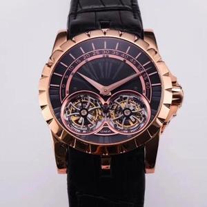 Tourbillon de doble vuelo de la serie JB Roger Dolby King equipado con dos verdaderos tourbillons voladores para una operación estable El reloj más valioso de la historia