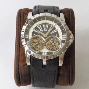 Tourbillon de doble vuelo de la serie JB Roger Dolby King equipado con dos verdaderos tourbillons voladores para una operación estable El reloj más valioso de la historia