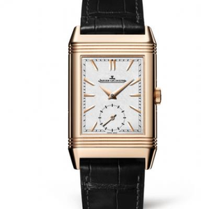 2020 Primer lanzamiento MG reloj de fábrica Jaeger LeCoultre 396245 Flip Series reloj de doble cara doble zona horaria dual hombres reloj de oro rosa