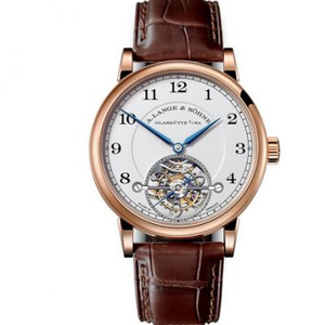 LH Lange 1815 serie 730.032 movimiento manual tourbillon movimiento reloj de oro rosa para hombre