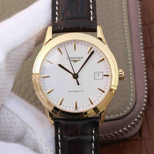 TW Longines Army Flag Series L4.774.8 Oro Hombres Mecánico Cinturón Reloj Blanco Bobina