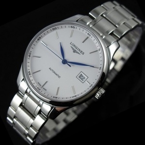 Reloj suizo Longines Master serie hombre reloj de hombre movimiento suizo de acero de acero de acero correa de acero correa de hombre escala de fideos blancos