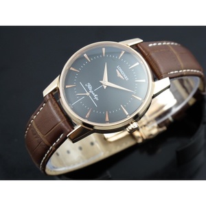 Reloj suizo Longines Longines 18K reloj de hombre de oro rosa clásico serie retro automática mecánica pequeño segundo negro reloj de los hombres movimiento suizo