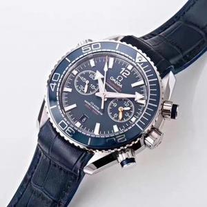 La nueva versión de Omega Ocean Universe 600m Coaxial Master Chronograph Chronograph fábrica OM con cara negra produjo movimiento de cronógrafo mecánico automático.