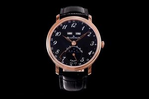 OM nuevo producto Blancpain villeret serie clásica 6639 pantalla de fase lunar casero 6639 movimiento de función completa reloj de hombre