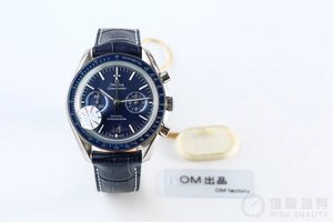 Reloj mecánico para hombre de la banda de nylon multifuncional de la serie Omega Speedmaster