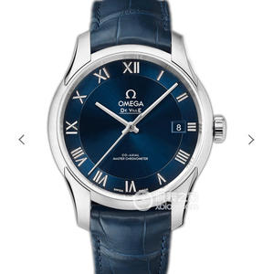 VS Omega De Ville Classic Negro Lanzado con calibre coaxial 8500 Alligator Belt Calendar Function reloj de hombre