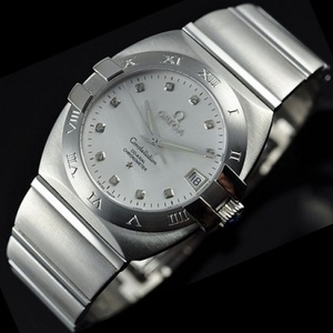 Suizo Omega OMEGA Constellation Serie Hombre Reloj de los hombres doble águila mecánica mecánica transparente reloj hombre escala de diamante movimiento suizo