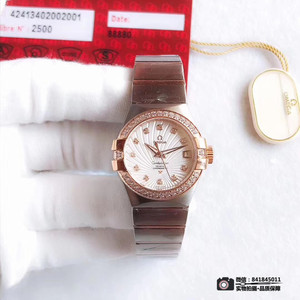 Nuevos productos Omega Constellation Series Ladies Reloj mecánico PLUMA pluma ligera marcación fritillaria