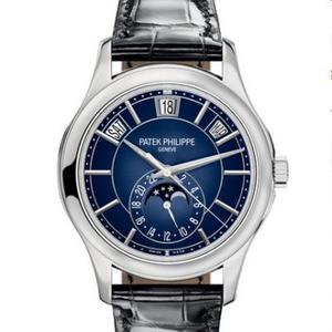 KM Patek Philippe Complication Chronograph 5205G-013 Correa de cuero Relojes mecánicos automáticos para hombre.