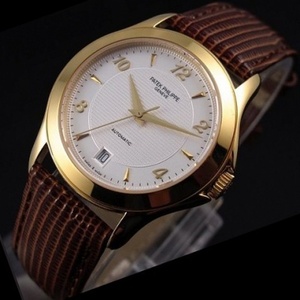 Suizo Patek Philippe lujo 18K oro automático espalda mecánica hombre movimiento suizo