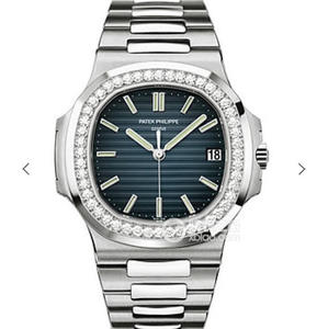 PF Patek Philippe Nautilus 5711 es el rey de los relojes de acero producidos sorprendentemente la versión V2 del reloj de réplica de reloj mecánico.