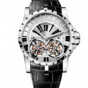 JB Roger Dubuis King Series RDDBEX0250 tourbillon de doble vuelo, equipado con dos verdaderos tourbillons voladores para un funcionamiento estable, el complejo más valioso de la historia