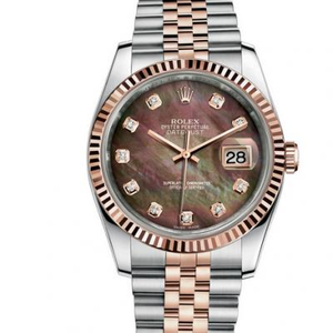 Reloj unisex Rolex Datejust 36mm 14k revestido en oro