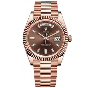 Rolex 228235 Series Day-Date Rose Gold reloj mecánico para hombre