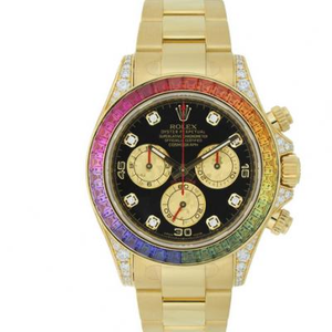 Rolex 116599RBow Nuevo Rainbow Circle Daytona Daytona Reloj Masculino Mejorado de 40mm