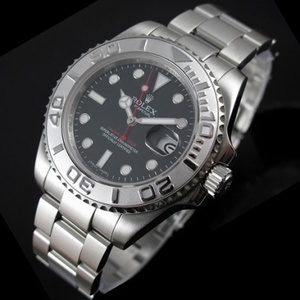 Reloj suizo Rolex Rolex Water Ghost para hombre Stalker todo acero cara negra mecánico automático reloj de hombre