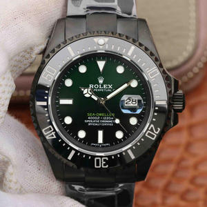 Rolex SEA-DWELLER Ghost King 〖Black Gold Steel〗 43MM solo rojo gradualmente azul gradualmente copia verde de la esencia de diez años, versión de compra paralela Ghost King.